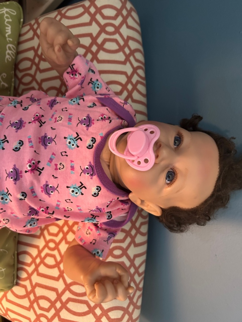 Baby Doll with Patterned Onesie - Picture 11 of 16